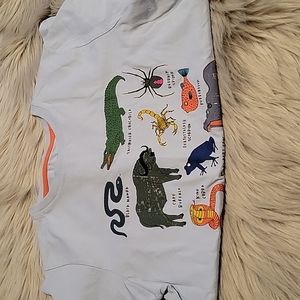 Mini Boden Blue Animals T-Shirt Size 11-12